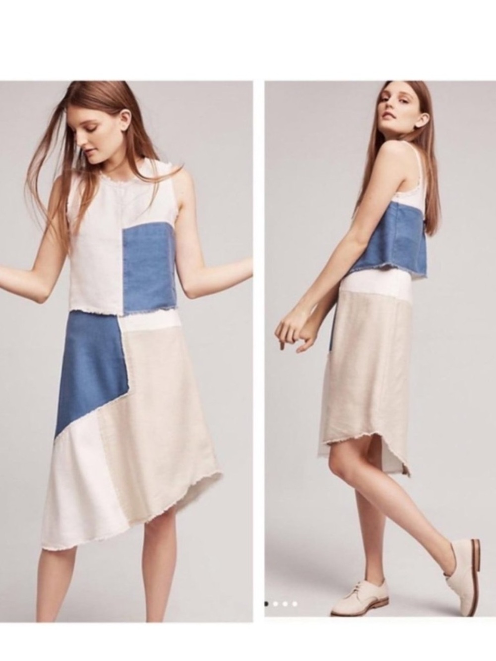 Anthropologie || Holding Horses Frida‎ Patchwork Asymmetrical Hem Skirt 4